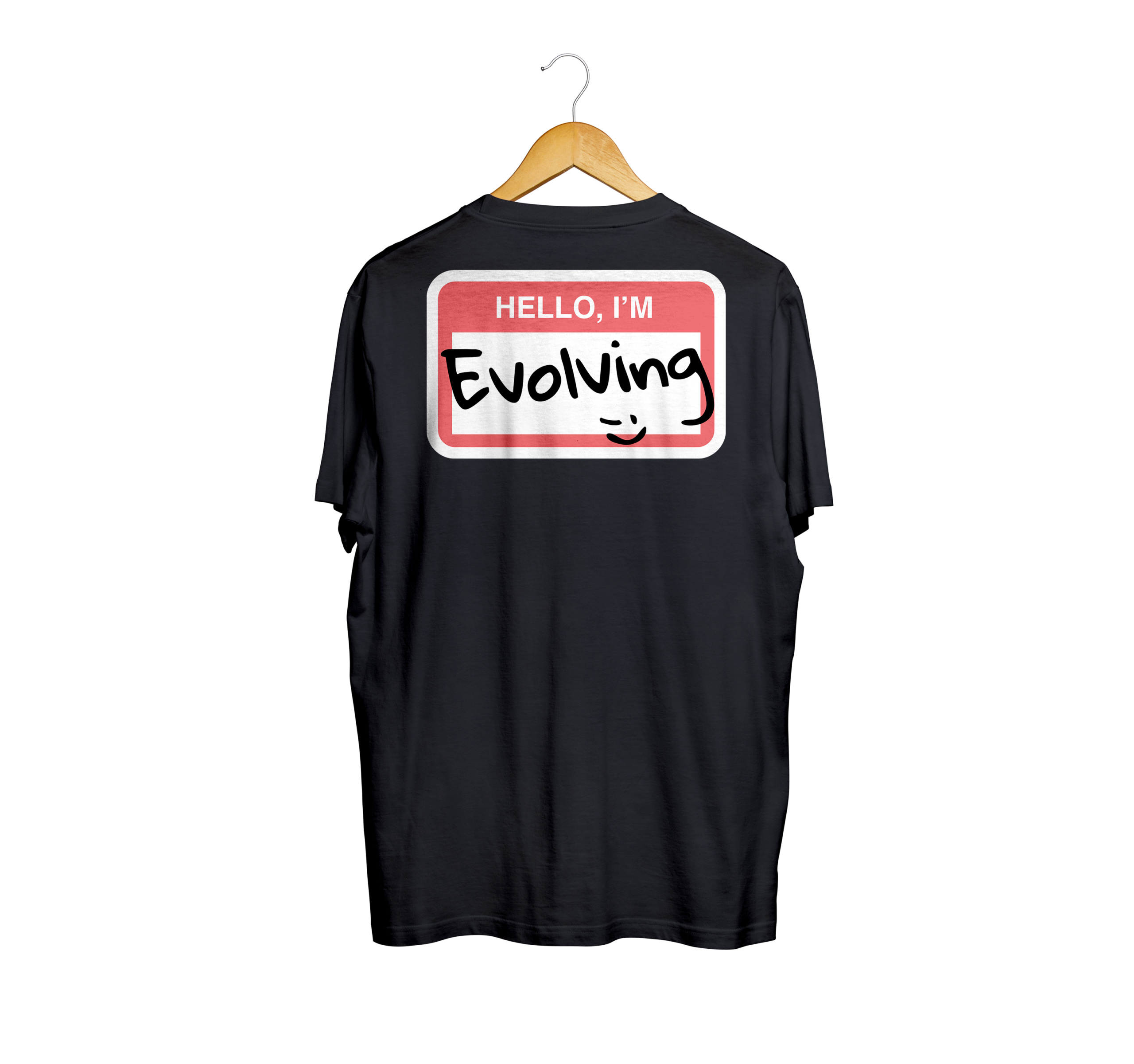 HELLO TEE BLACK BACK